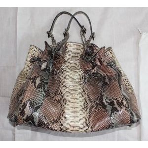 Christian Dior Authentic Python Skin Hobo Bag Sz. Large